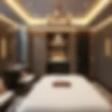 Serenity in Luxury Luxurious spa treatment room with serene ambiance