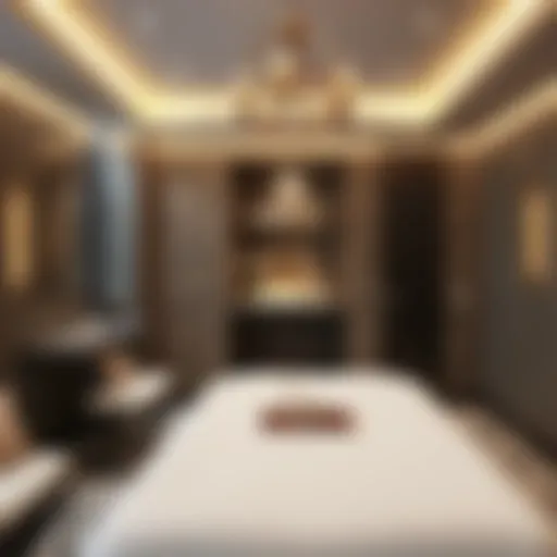 Serenity in Luxury Luxurious spa treatment room with serene ambiance