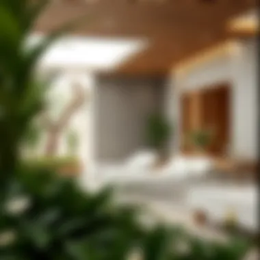 Nature Meets Wellness Relaxing wellness environment with natural elements