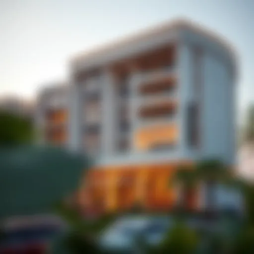 Stunning Exterior of Al Manar Grand Hotel Apartment Luxurious view of Al Manar Grand Hotel Apartment exterior