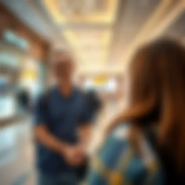 Customer enjoying their experience at Amer Center