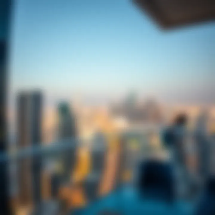 Stunning skyline view from a Bint House balcony in Dubai