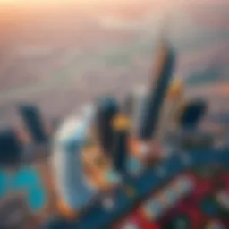 Aerial view of Dubai's skyline showcasing modern architecture