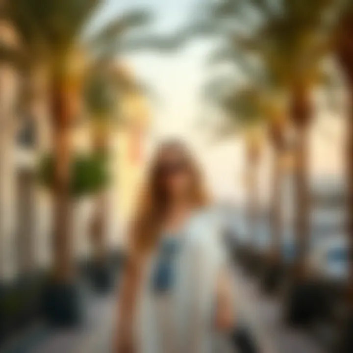 Chic Attire for Sightseeing Casual yet chic attire perfect for sightseeing in Dubai