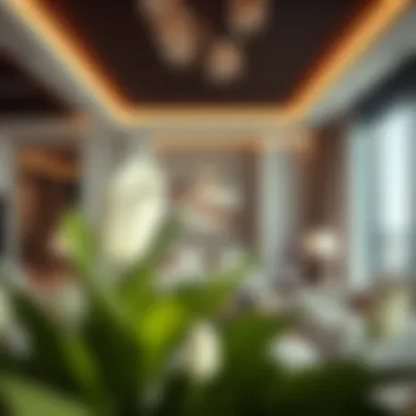 Sophisticated Interior Design at Azure Al Reem Luxurious interior of a living space within Azure Al Reem highlighting contemporary decor