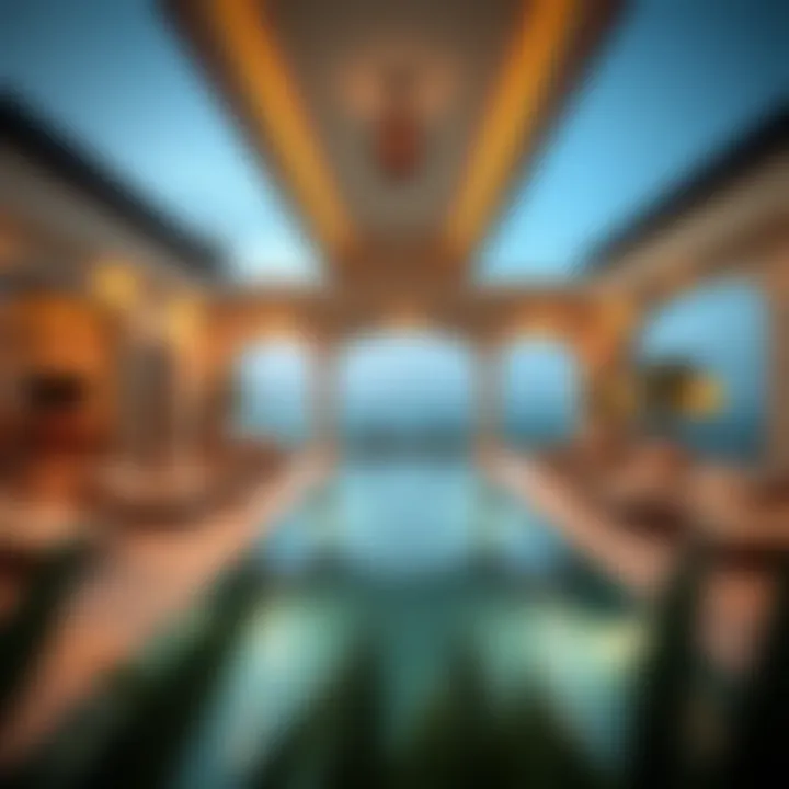 Sumptuous Outdoor Retreat Exquisite outdoor space with pool and lounge area
