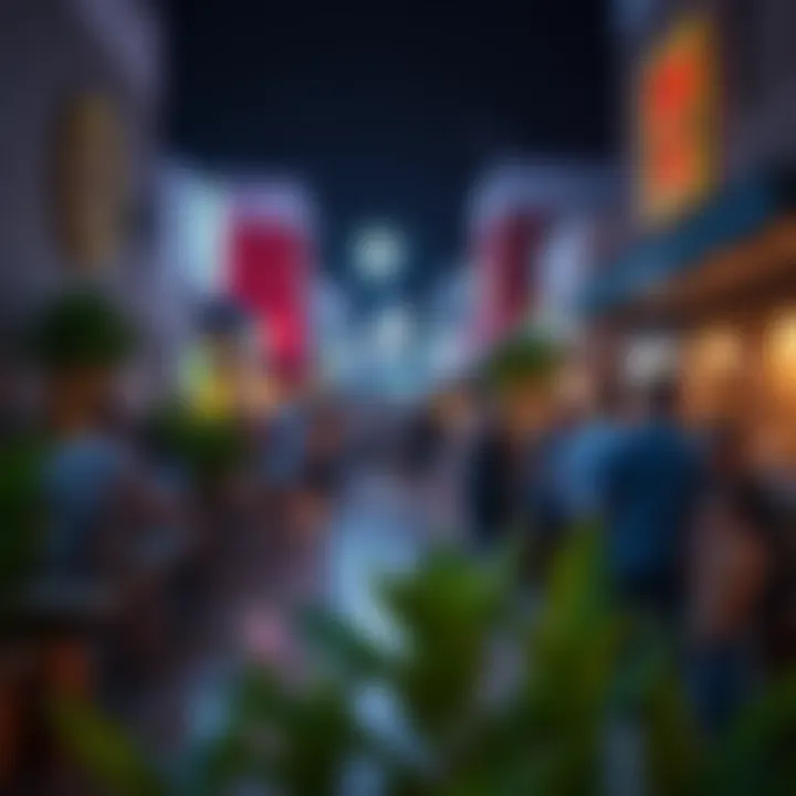 Social Vibrancy in Dubai's Neighborhoods A lively social scene in one of Dubai's trendy neighborhoods