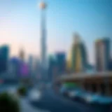 A vibrant skyline of Dubai highlighting popular neighborhoods for singles