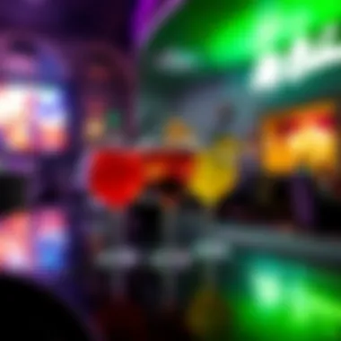 Lively Vibes of Dubai Lounges Vibrant lounge scene with lively atmosphere and unique cocktails
