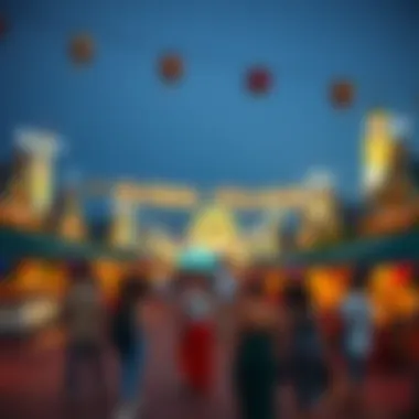 Vibrant atmosphere at the Global Village