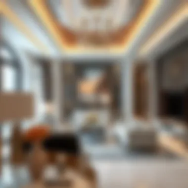 Interior of a luxurious property highlighting elegance and sophistication