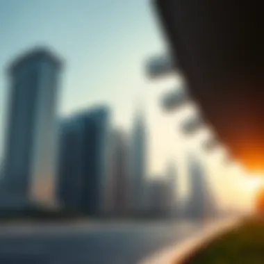 Striking skyline of Business Bay showcasing modern architecture