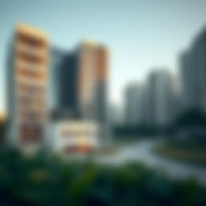 Modern Residences in Central Park Meraas Modern residential buildings in Central Park Meraas