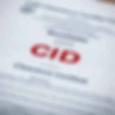 Understanding the CID Clearance Certificate A detailed view of a CID clearance certificate document