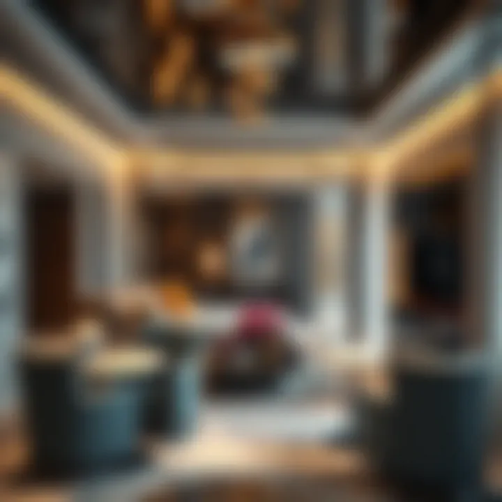 Modern Luxury Interiors of COMO Residences Lavish interior of a residence showcasing modern furnishings