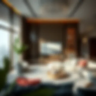 Modern Living Room Interior Modern living room interior of a Dubai apartment