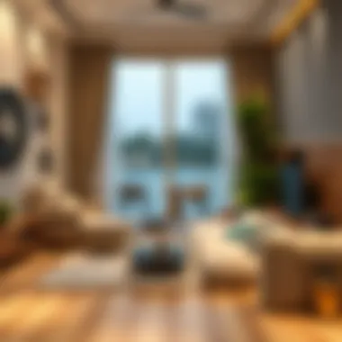 Cozy Economical Housing Cosy living space representing economical housing options