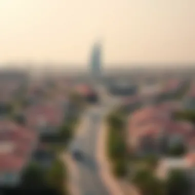 Affordable Neighborhoods in Dubai Panoramic view of an affordable neighborhood in Dubai