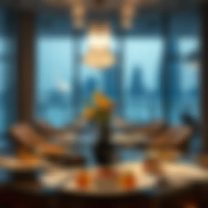 An elegant fine dining setup with gourmet dishes in JBR