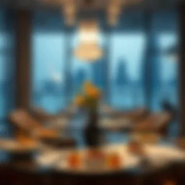Fine Dining Delights in JBR An elegant fine dining setup with gourmet dishes in JBR