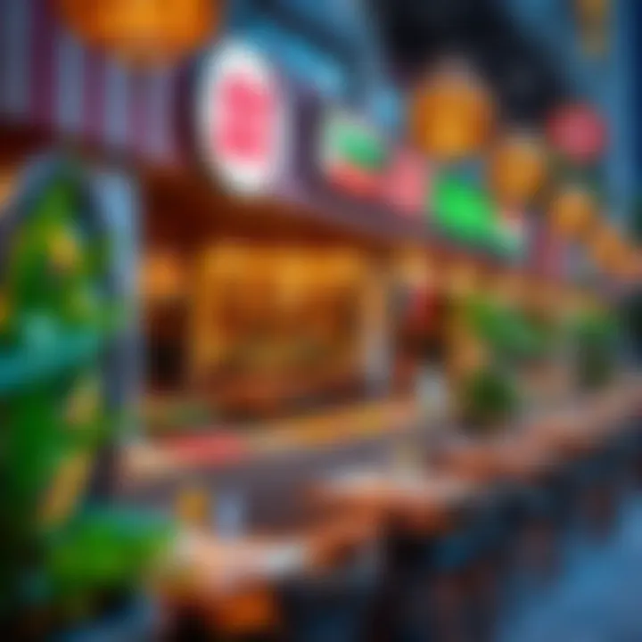 A collection of diverse international cuisines represented in JBR