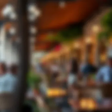 Vibrant Outdoor Café Culture in JBR A vibrant outdoor café scene bustling with activity in JBR