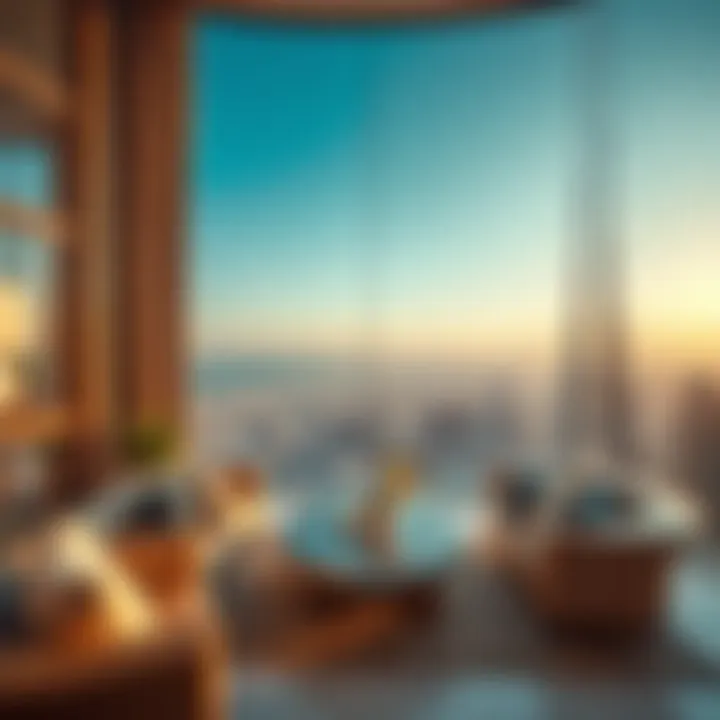 Breathtaking Views from Damac Residences Stunning view from a high-rise Damac residence