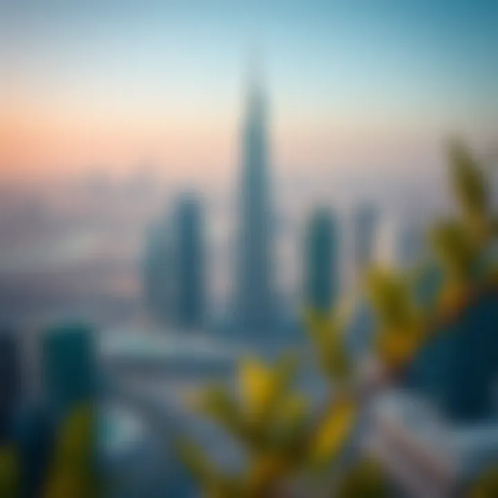 Aerial View of Daman Tower Aerial view showcasing Daman Tower amidst Dubai's skyline