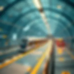 Detailed map of the Dubai Metro system in 2024