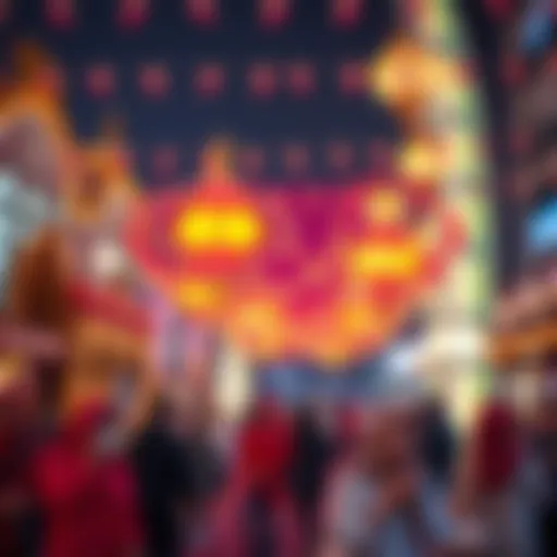 Vibrant Eid Celebrations in the UAE Celebration of Eid ul Fitr in UAE with colorful decorations