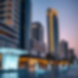 Modern architectural design of Emaar project in Dubai