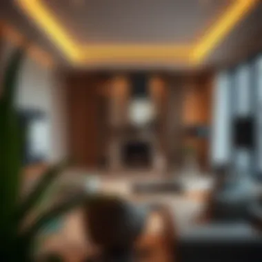 Stylish Living Space in Muhaisnah Modern 2 BHK apartment showcasing living space