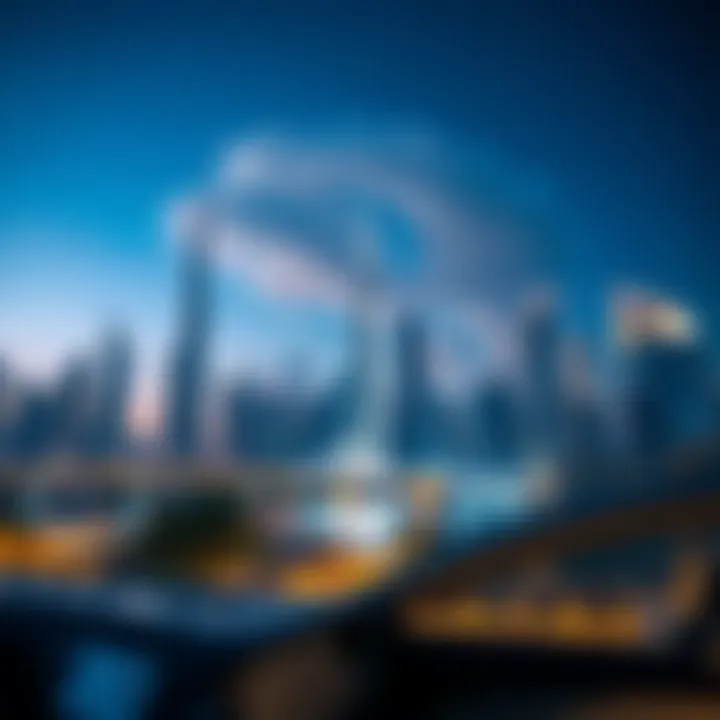 Stunning view of Dubai skyline showcasing modern architecture