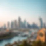 Modern skyline of Dubai showcasing luxurious properties