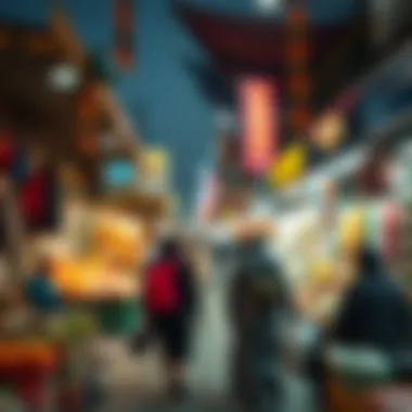 Local markets bustling with activity along Al Raffa Street