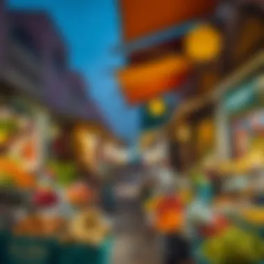 Local Market Vibrant local market reflecting the lifestyle in Al Zahia