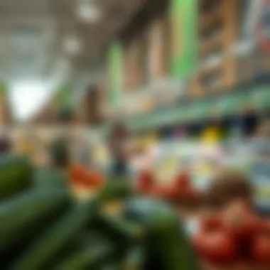 Fresh Produce at Carrefour Interior of Carrefour featuring a range of fresh produce and grocery items