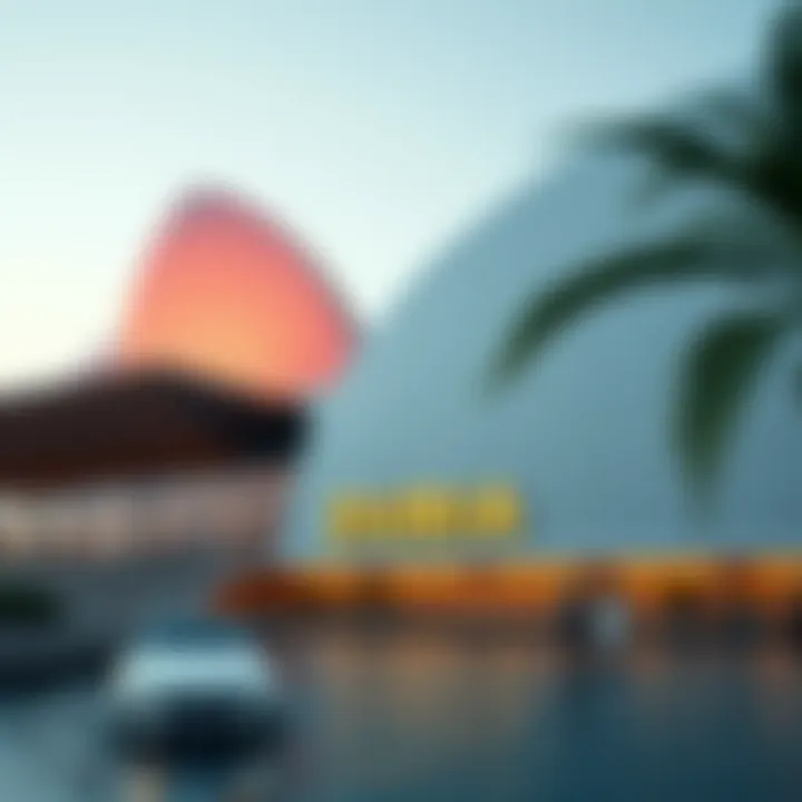 The stunning facade of the Dubai Opera House