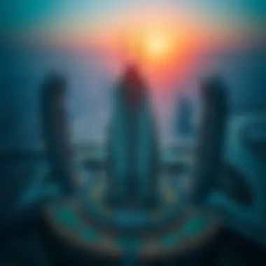 Aerial perspective showcasing the unique shape of the Butterfly Building