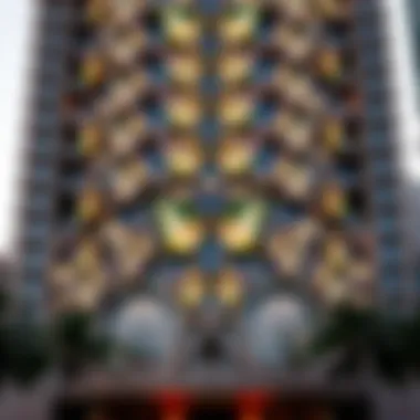 Stunning view of the Butterfly Building's intricate facade