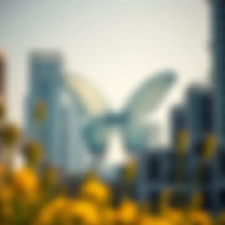 Butterfly Building integrated into Dubai's urban landscape