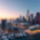 Stunning view of Marina Dubai's skyline showcasing modern architecture