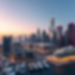 Stunning view of Marina Dubai's skyline showcasing modern architecture