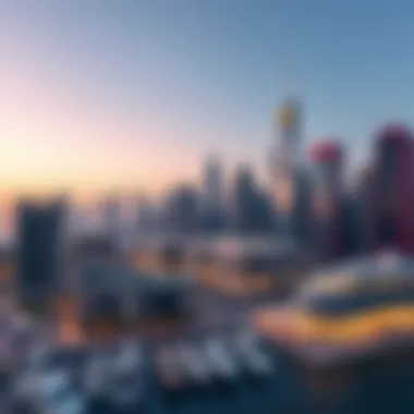 Stunning view of Marina Dubai's skyline showcasing modern architecture