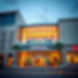 Exterior view of Boutik Mall showcasing its modern architecture