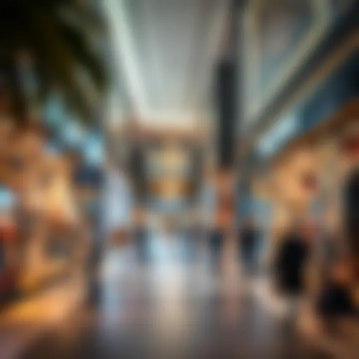 Shoppers exploring retail stores in Box Park