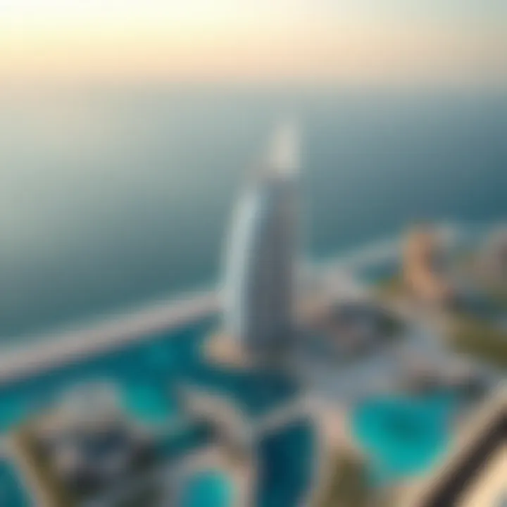 Breathtaking Views from Burj Al Arab Panoramic view of the Arabian Gulf from Burj Al Arab