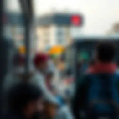 Local Community Engaging with Transit Community Members Utilizing Public Transport