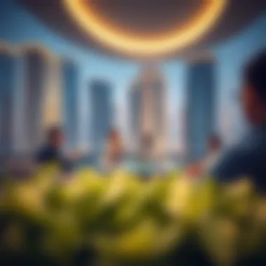 Investment Opportunities Around Regal Tower Business professionals discussing investment opportunities near Regal Tower