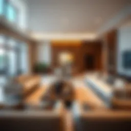 Spacious living area of Caya floor plan